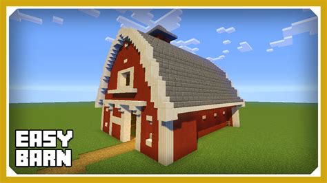 Minecraft: How To Build A Barn House Tutorial (Easy Survival Minecraft House) - YouTube