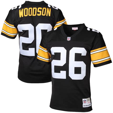 Mitchell & Ness Rod Woodson Pittsburgh Steelers Black Retired Player Vintage Replica Jersey