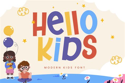 Hello Kids Modern Kids Font - Font Kong