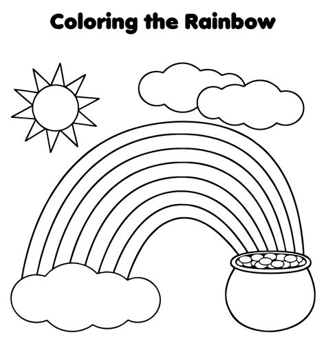 Rainbow To 10 Worksheet