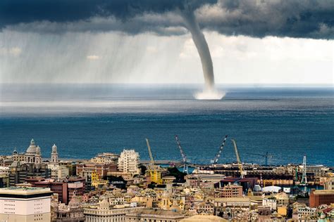 Spectacular Photos Show a Mediterranean Waterspout Near the Coast of Genoa, Italy | The Weather ...