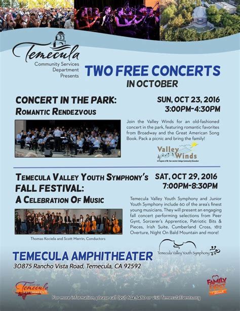 City of Temecula Presents October Concerts | Temecula, CA Patch