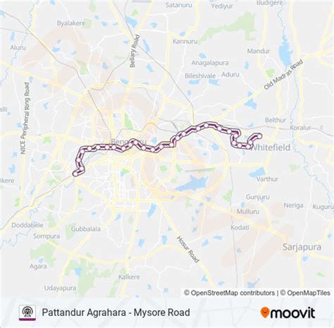 purple line Route: Schedules, Stops & Maps - Pattandur Agrahara (Updated)