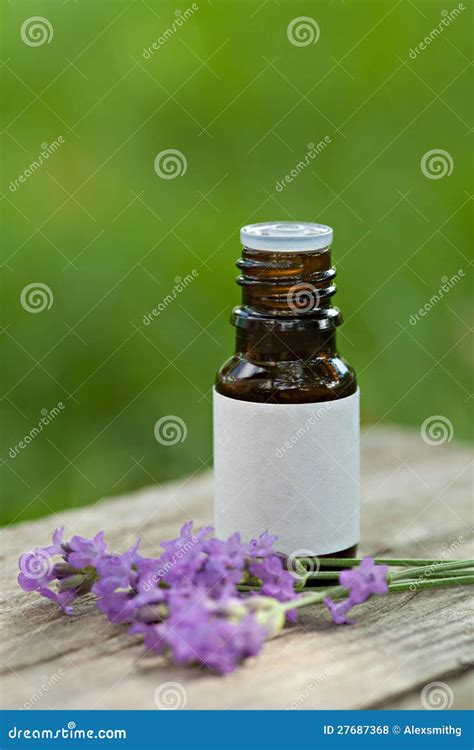 Aromatherapy lavender oil stock photo. Image of accessories - 27687368