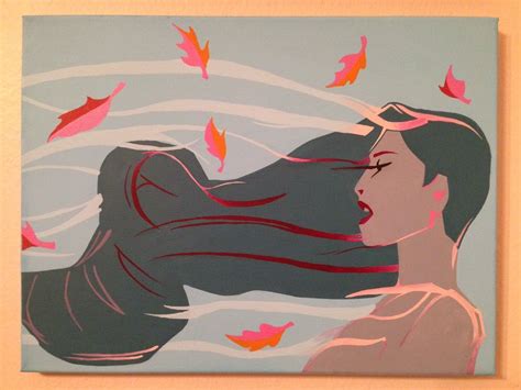 Pocahontas Colors Of The Wind Canvas Painting by KaleyCrafts