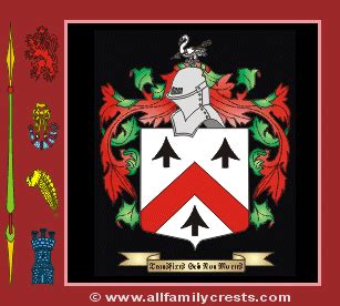 Welsh family crest and meaning of the coat of arms for the surname ...