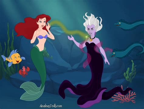 Ariel and Ursula by PrincessEnora on DeviantArt