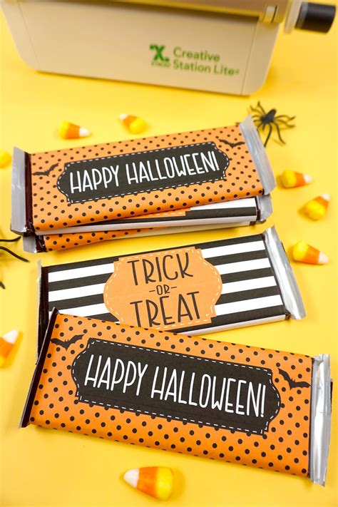 Free Printable Halloween Candy Bar Wrappers - Happiness is Homemade