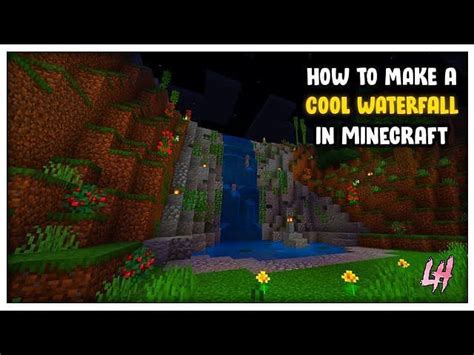 How to build a waterfall in Minecraft