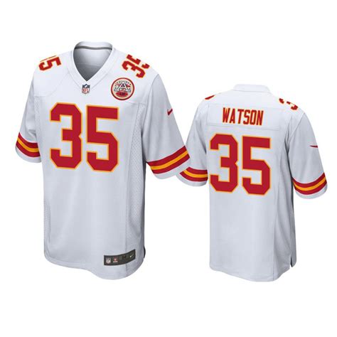 Kansas City Chiefs Jaylen Watson White Game Jersey - Jerseyok Shop