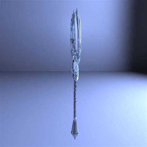 3d model of magical ice axe