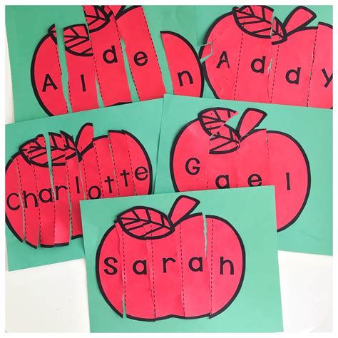 Apple Name Activity - Ms. Stephanie's Preschool