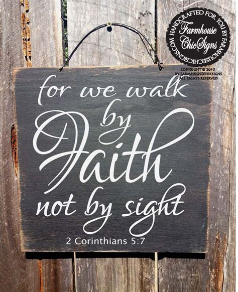 Faith decor Christian decor Bible Verse Sign Faith sign