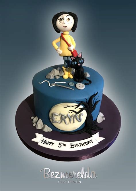 Coraline themed cake - Made by Bezmerelda | How to make cake, Themed cakes, Desserts