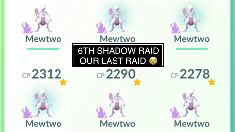 Manage to defeat Shadow Mewtwo, but fail to catch it for the last shadow raid 😭 - YouTube