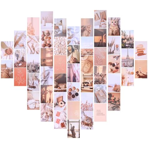 Buy 50 Pcs Collage Prints Aesthetic Kit, 4x6 inch Wall Picture Collage ...