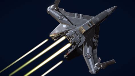 Raven spaceship - Star Conflict (v.2) - Download Free 3D model by Polenta (@kln) [5edb70f ...