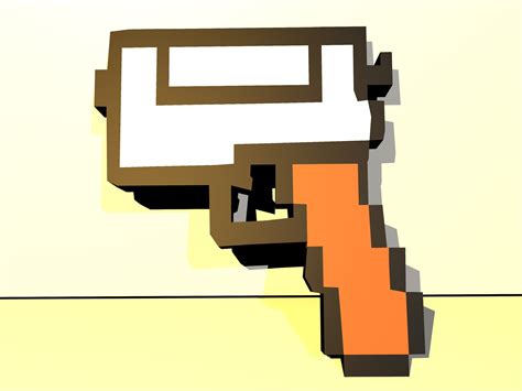 Ordinary Pistol (Pixel Gun 3D game) (Models > Guns > Pistols) - GAMEBANANA