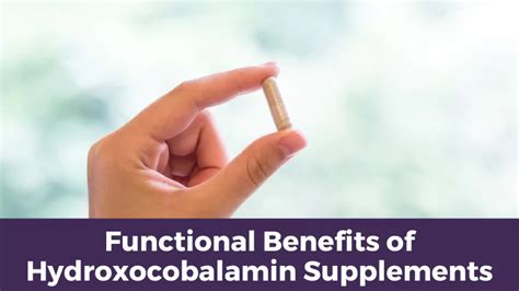 Functional Benefits of Hydroxocobalamin Supplements | MTHFR Support ...