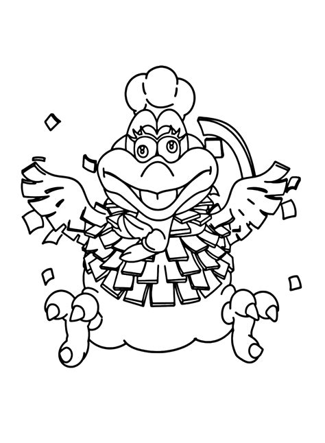 Cookatiel from Super Mario Odyssey Coloring Page - Free Printable Coloring Pages