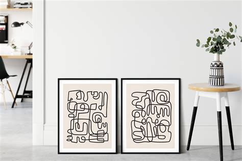 Abstract prints set of 2 prints digital prints abstract | Etsy