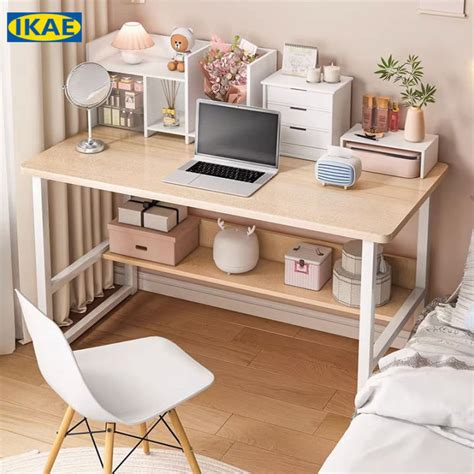 IKAE Computer desk Home Bedroom study Office table for small room student adult corner gaming ...