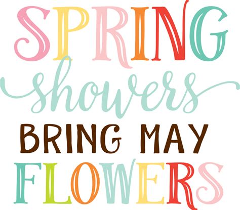 April Showers Bring May Flowers Clip Art