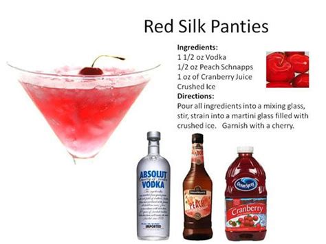 the ingredients for a red silk drink are shown in this graphic above it ...