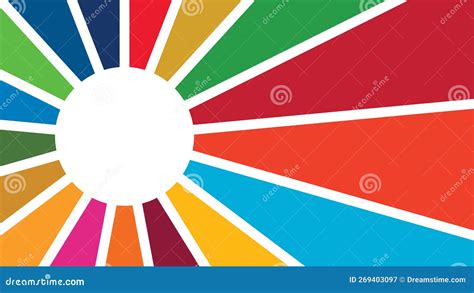 SDG Color Background. Sustainable Development Goals Cartoon Vector ...