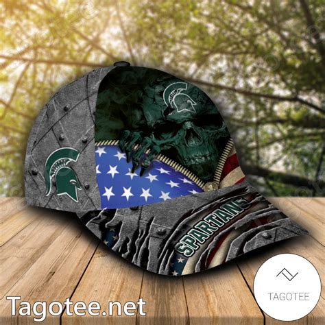 Michigan State Spartans Mascot Custom Caps - Tagotee