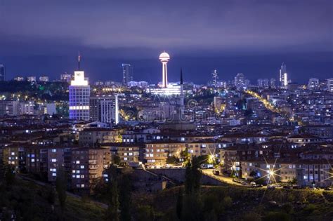 Atakule and Sheraton Hotel Ankara Stock Photo - Image of landmark, horizon: 246828994