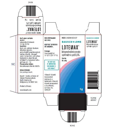 Lotemax Eye Gel - FDA prescribing information, side effects and uses