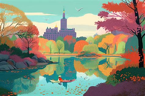 Central Park, New York City Digital Art by Steven Greenbaum - Pixels