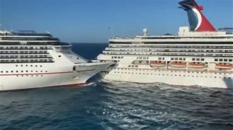 Carnival cruise assessing damage to 2 ships after collision - ABC News