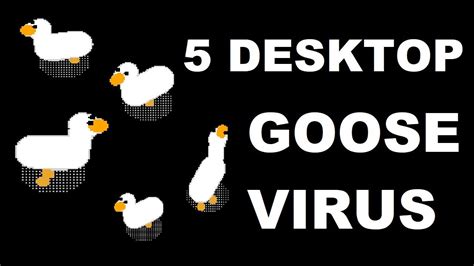 i run 5 desktop goose virus for 1 hour - YouTube