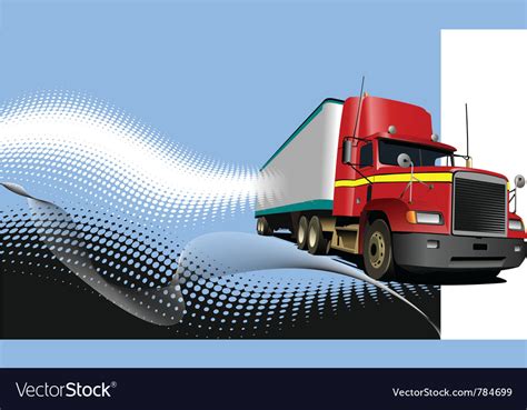 Truck background Royalty Free Vector Image - VectorStock