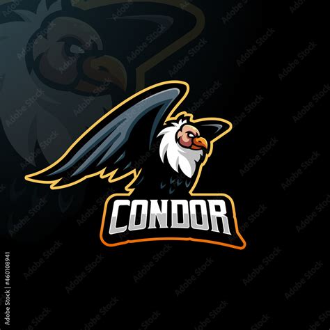 Condor esports gaming mascot logo design template Stock-Vektorgrafik ...