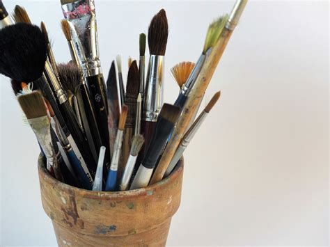 Free Images : work, pencil, creative, flower, brush, tool, equipment, artistic, artist, paint ...
