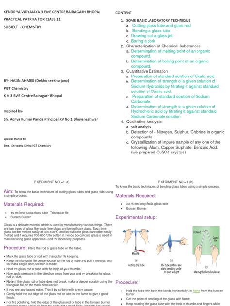 PRACTICAL CLASS 11 CHEMISTRY | PDF | Chemistry | Titration