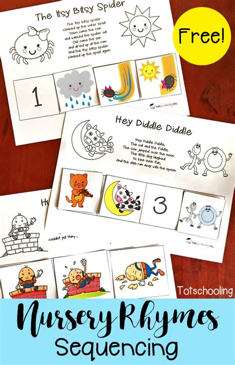 Nursery Rhymes Worksheets For Preschoolers