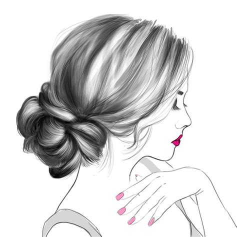 Help : ) ....Need illustrations based on photos of hairstyles for women ...