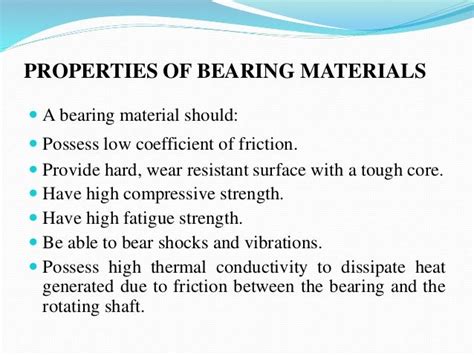 Bearing Materials