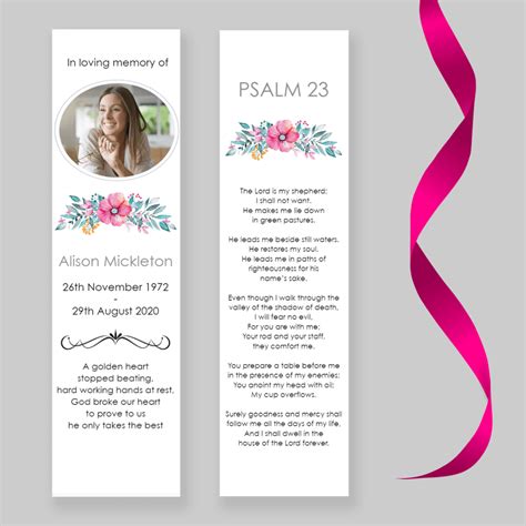 Funeral Order Of Service Template Wording Examples