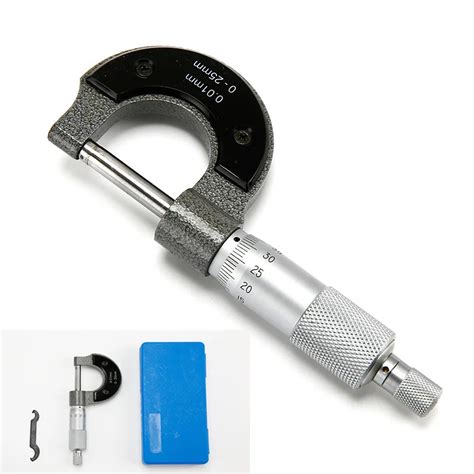 Precision Diameter Micrometer Caliper 0 25mm Hard Matte Alloy 0.01mm ...