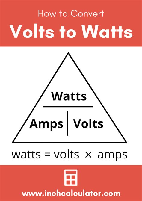 Volts to Watts Conversion Calculator - Inch Calculator