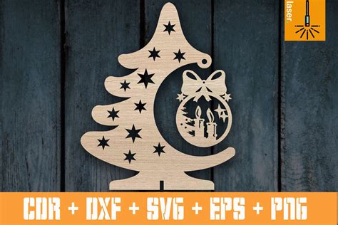 Christmas tree template pattern for Laser | Cnc vector (973253) | Cut Files | Design Bundles