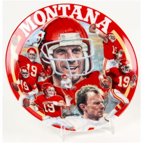 Joe Montana Chiefs Sports Impressions Porcelain Plate | Pristine Auction