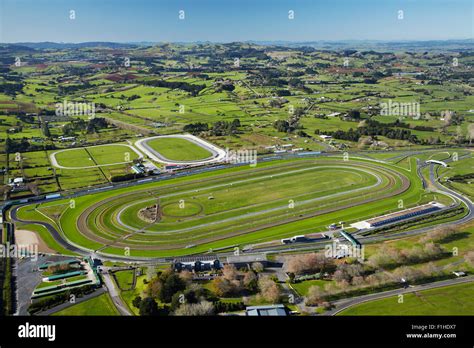 Pukekohe Park Raceway with motor and horse racing circuits, Pukekohe ...