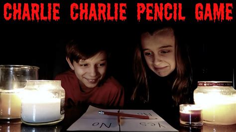 CHARLIE CHARLIE PENCIL GAME CHALLENGE - YouTube