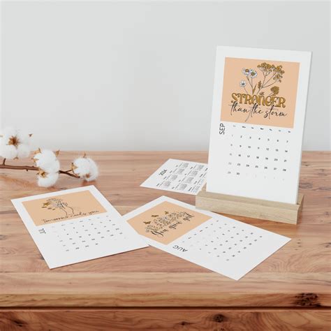 Self-love Vertical Desk Calendar 2024, Inspirational Quotes Desk Calendar , Gifts for Her ...